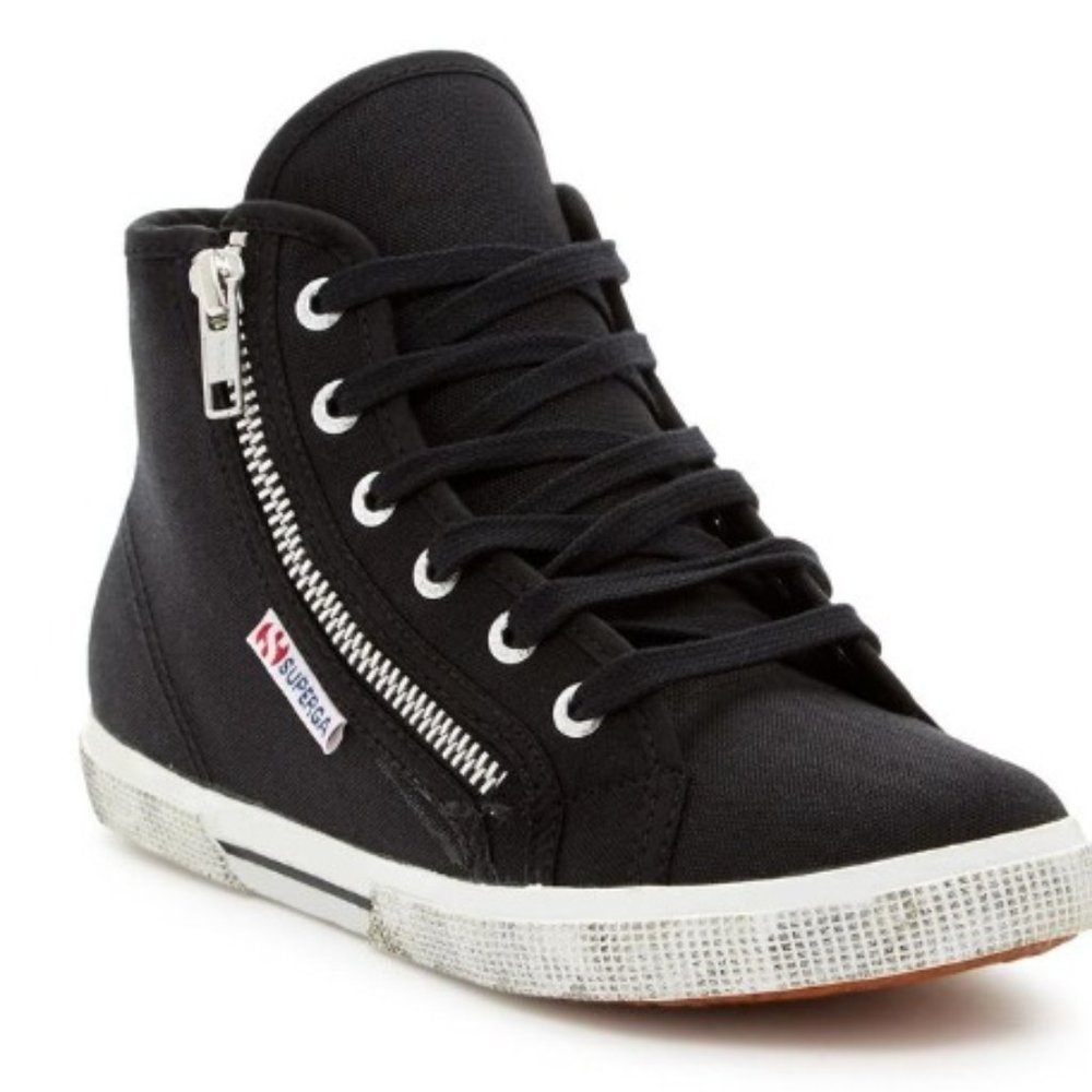 Superga high tops zipper cotu